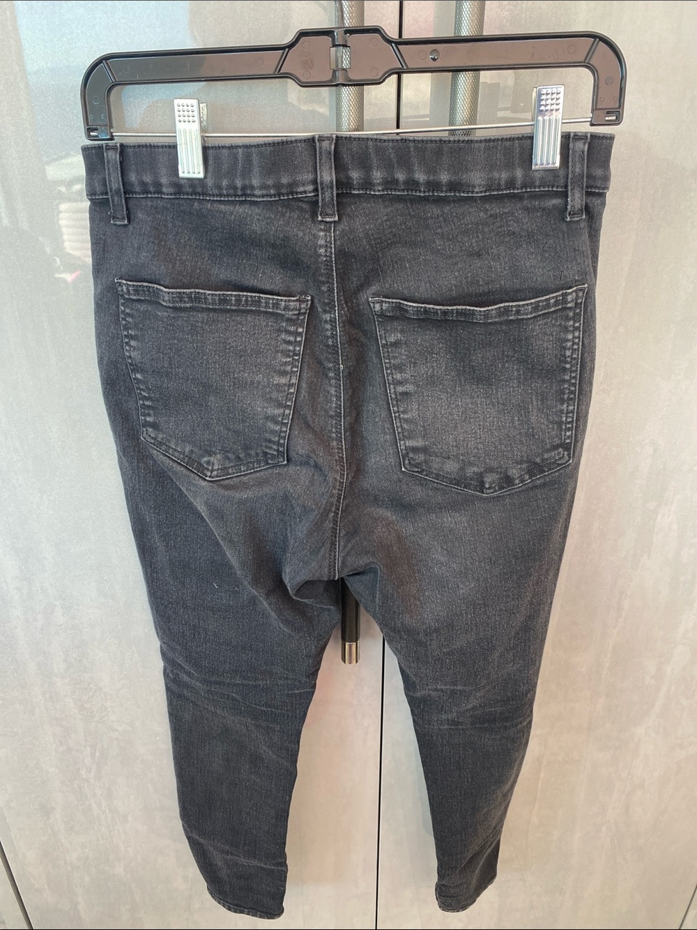 Topshop Women Skinny Jeans - Washed Charcoal Black size Petite 32 - Picture 3 of 3